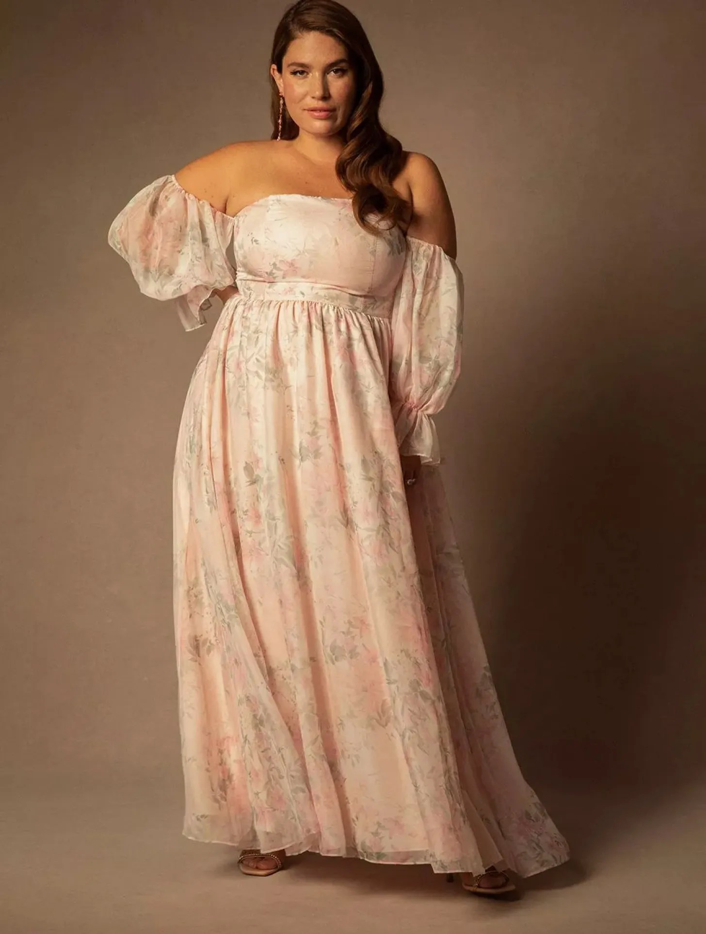 Off-shoulder floral dress, spring style