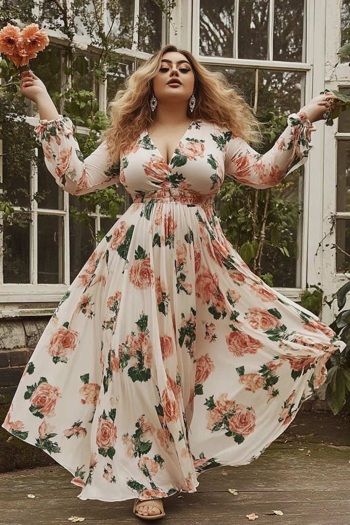 Plus size woman in black tank and beige shorts, resort spring fashion.