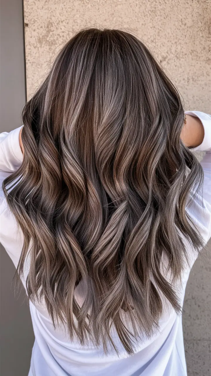 Smokey bronde hair, balanced cool blend