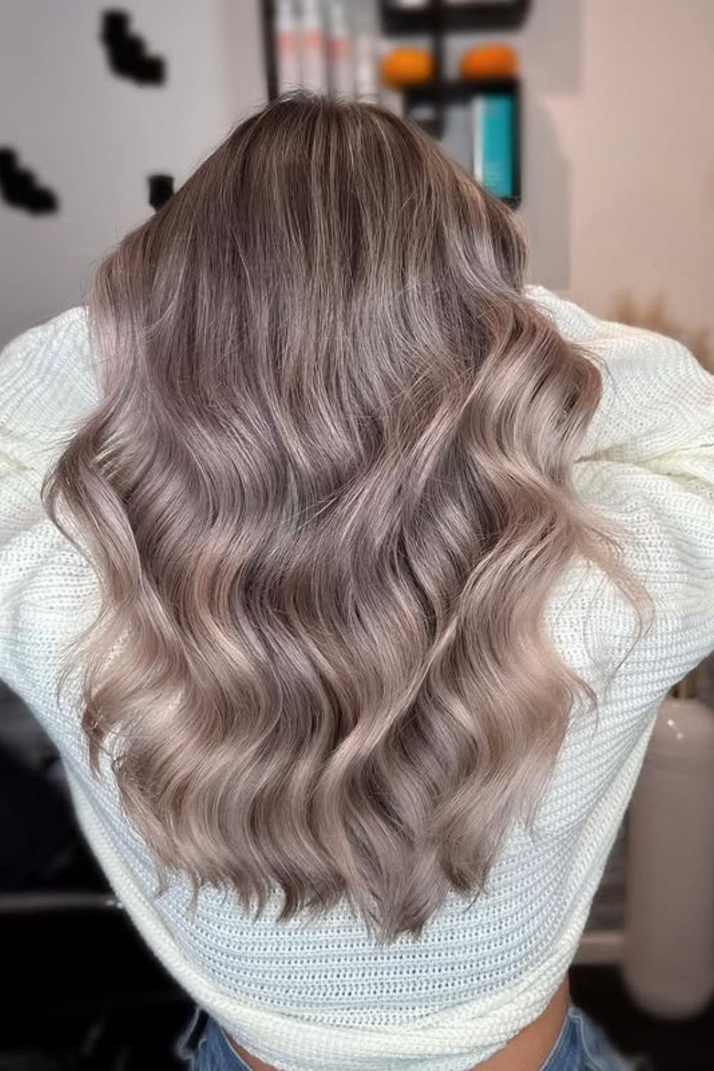 Silver-infused ash brown waves