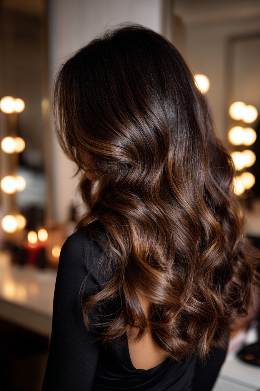 Classic chocolate waves for timeless elegance
