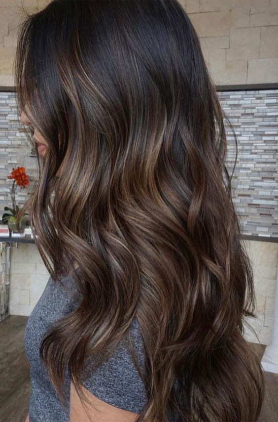Soft espresso waves with subtle highlights