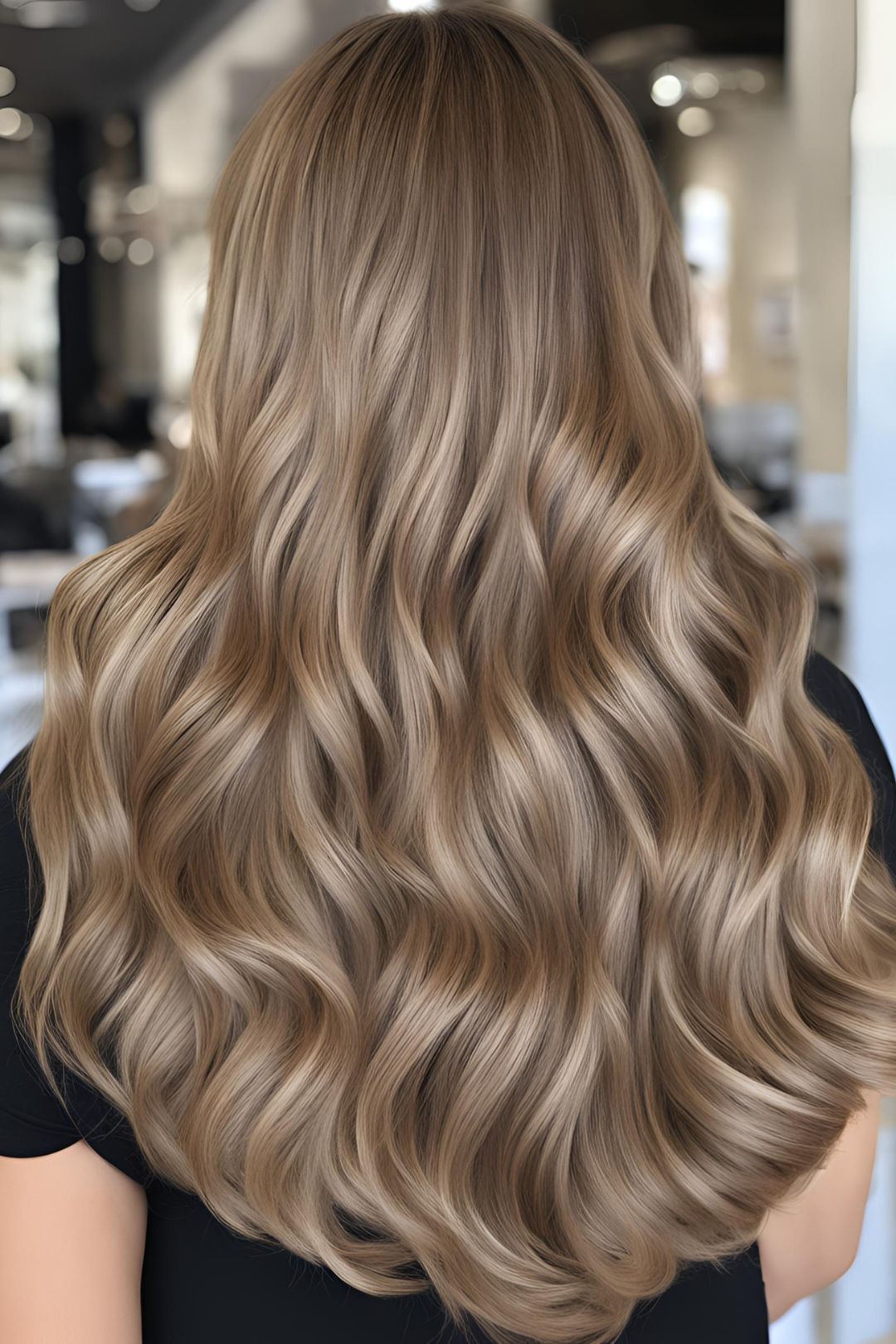 Classic ash blonde waves with soft texture