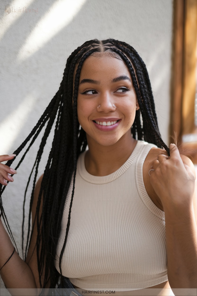 Sleek classic braids, sophisticated and timeless