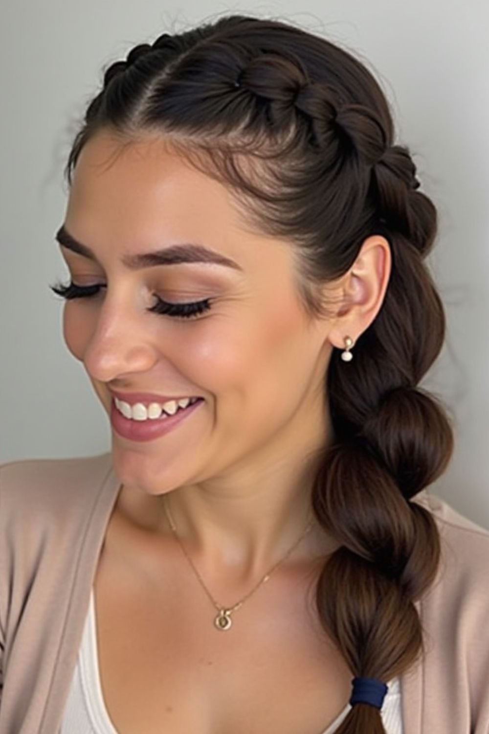 Fishtail crown braid, romantic and intricate