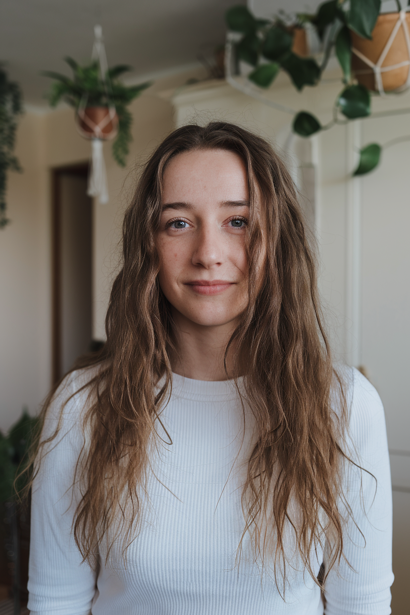 Natural beach waves with subtle highlights