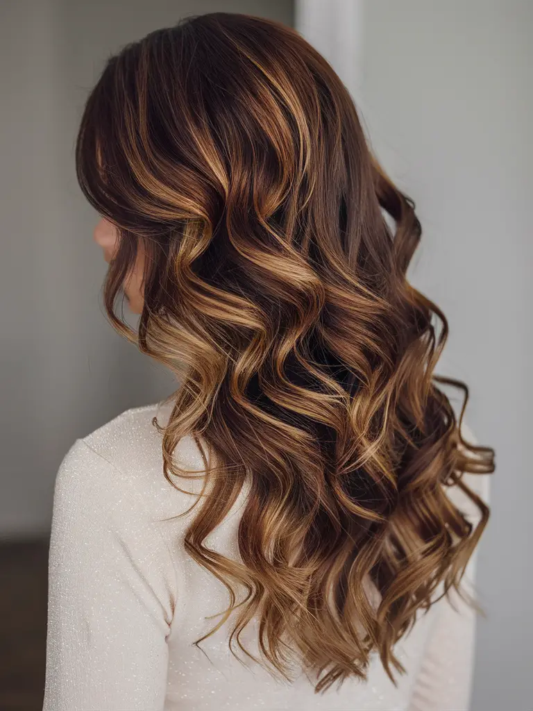 Chocolate swirl curls with defined texture