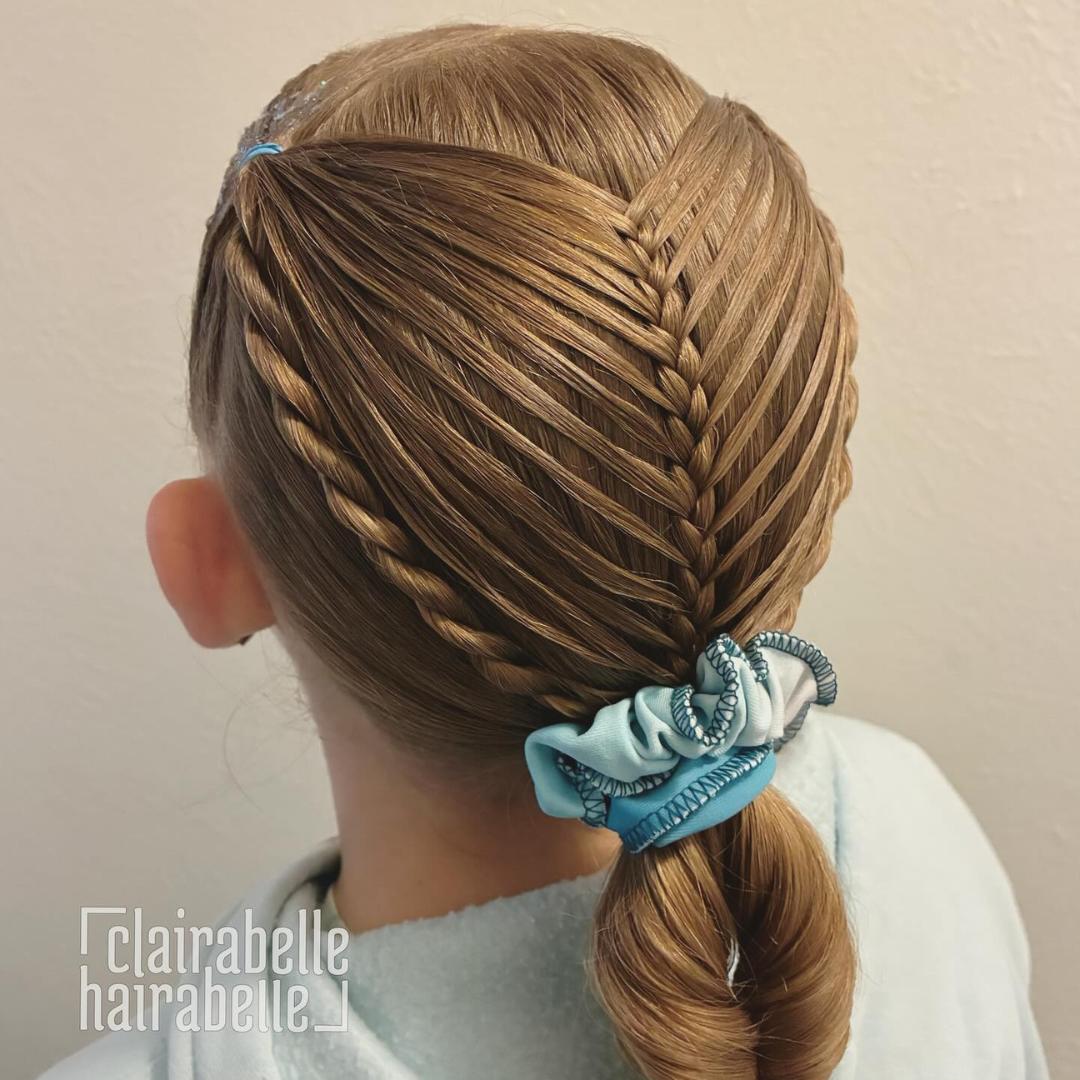 Detailed woven hairstyle with a stylish twist for a unique Easter look