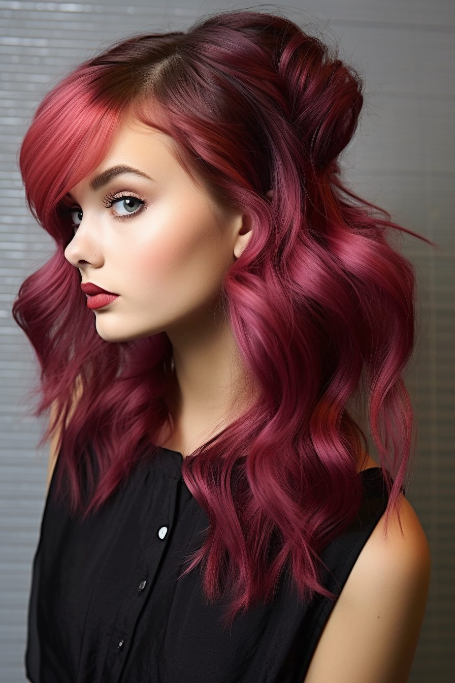 Vivid magenta waves with volume