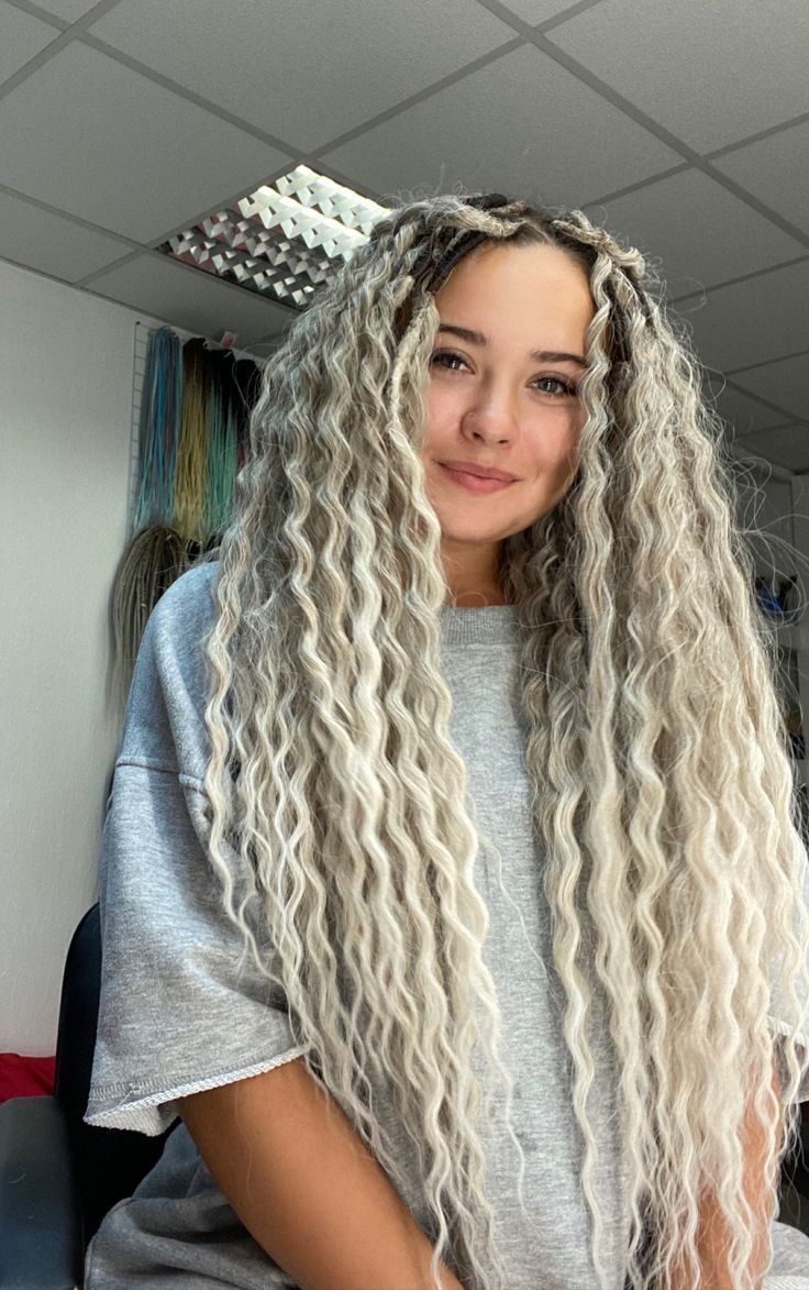 Bold textured layers with blonde highlights