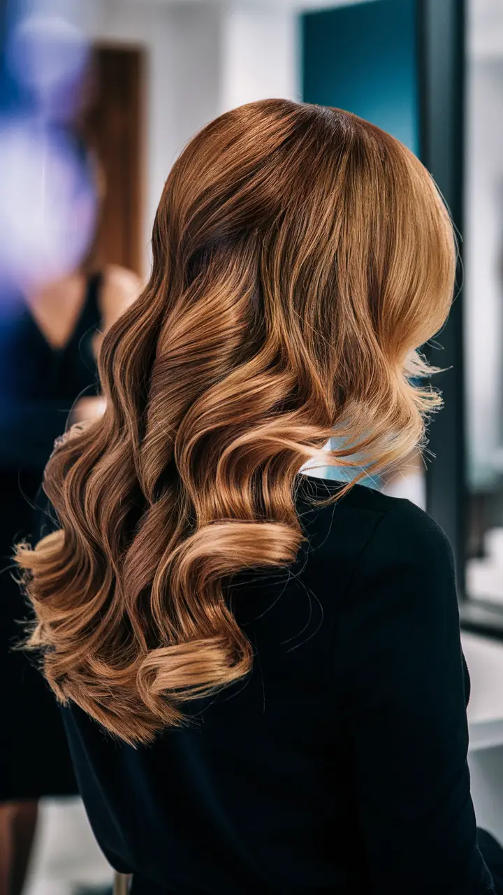 Voluminous curls with subtle highlights