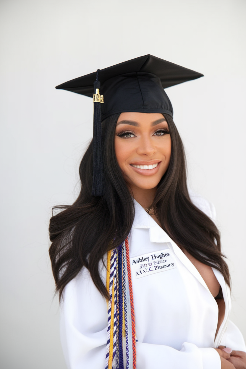 Classic honey hair with sleek graduation style