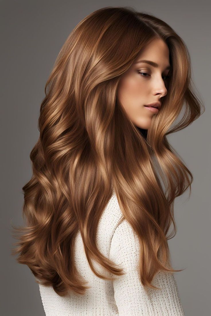 Soft honey waves with glossy finish