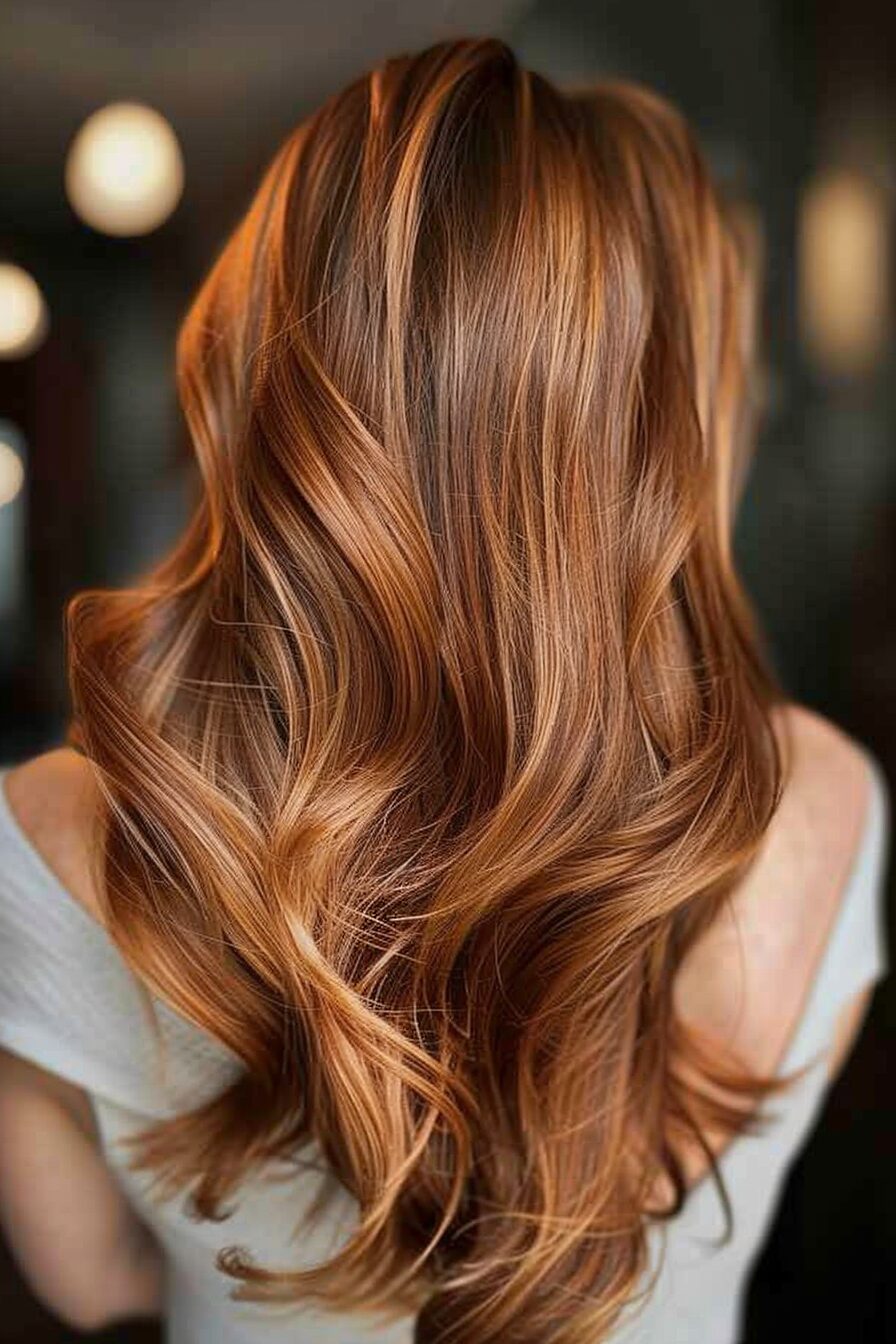 Rich honey curls with dynamic movement