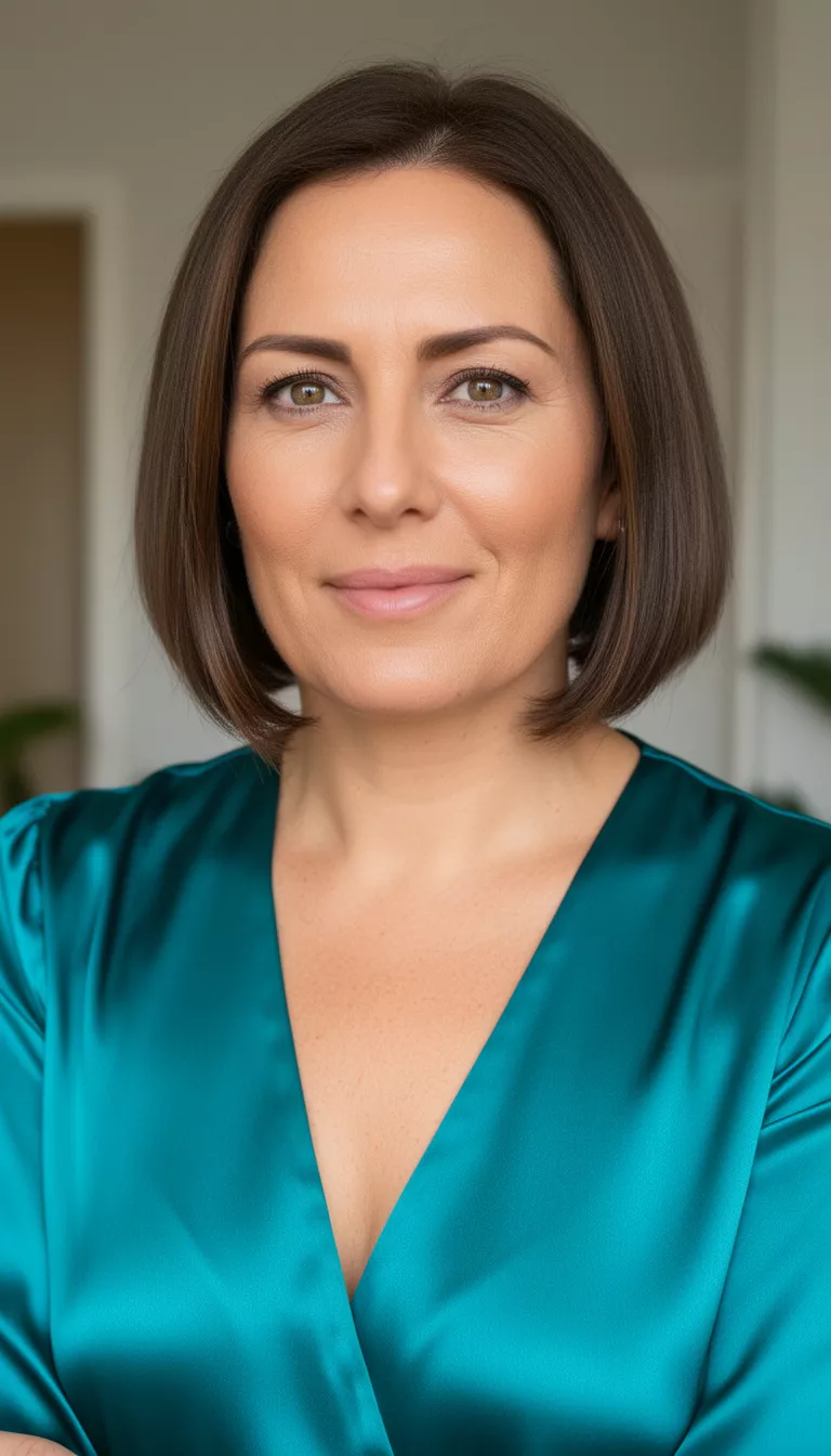 Polished sophisticated long bob