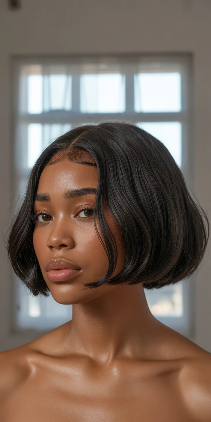 Chic bob with soft layers and shine