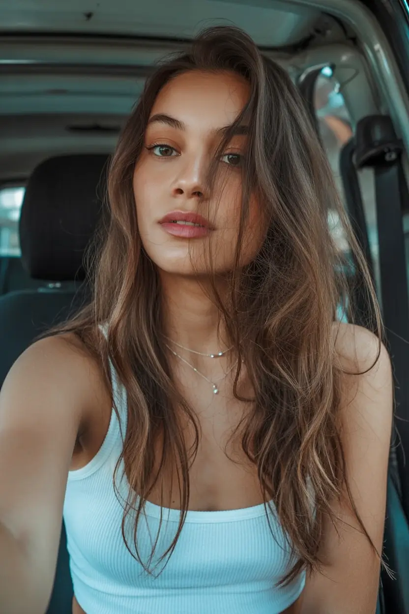 Natural beachy waves with relaxed texture