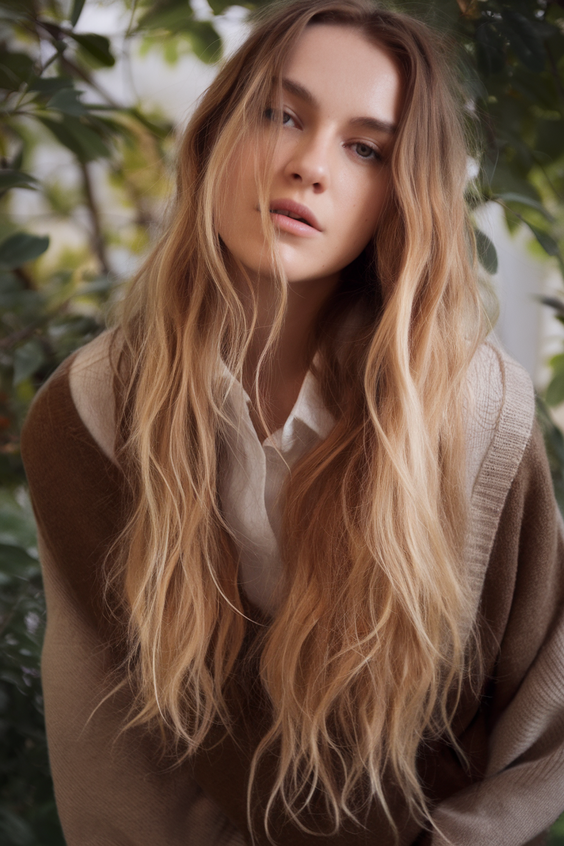 Bohemian loose waves with natural flow