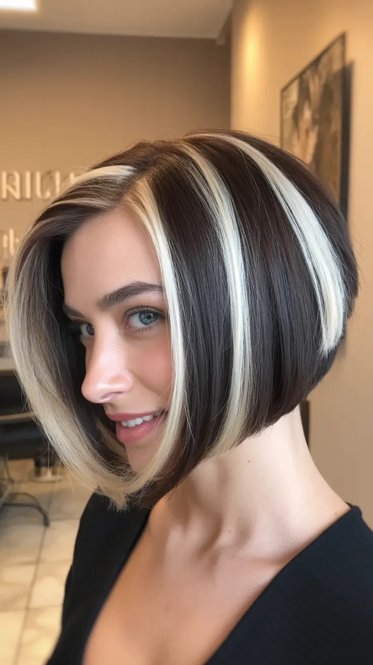 Chic bob with bold highlights