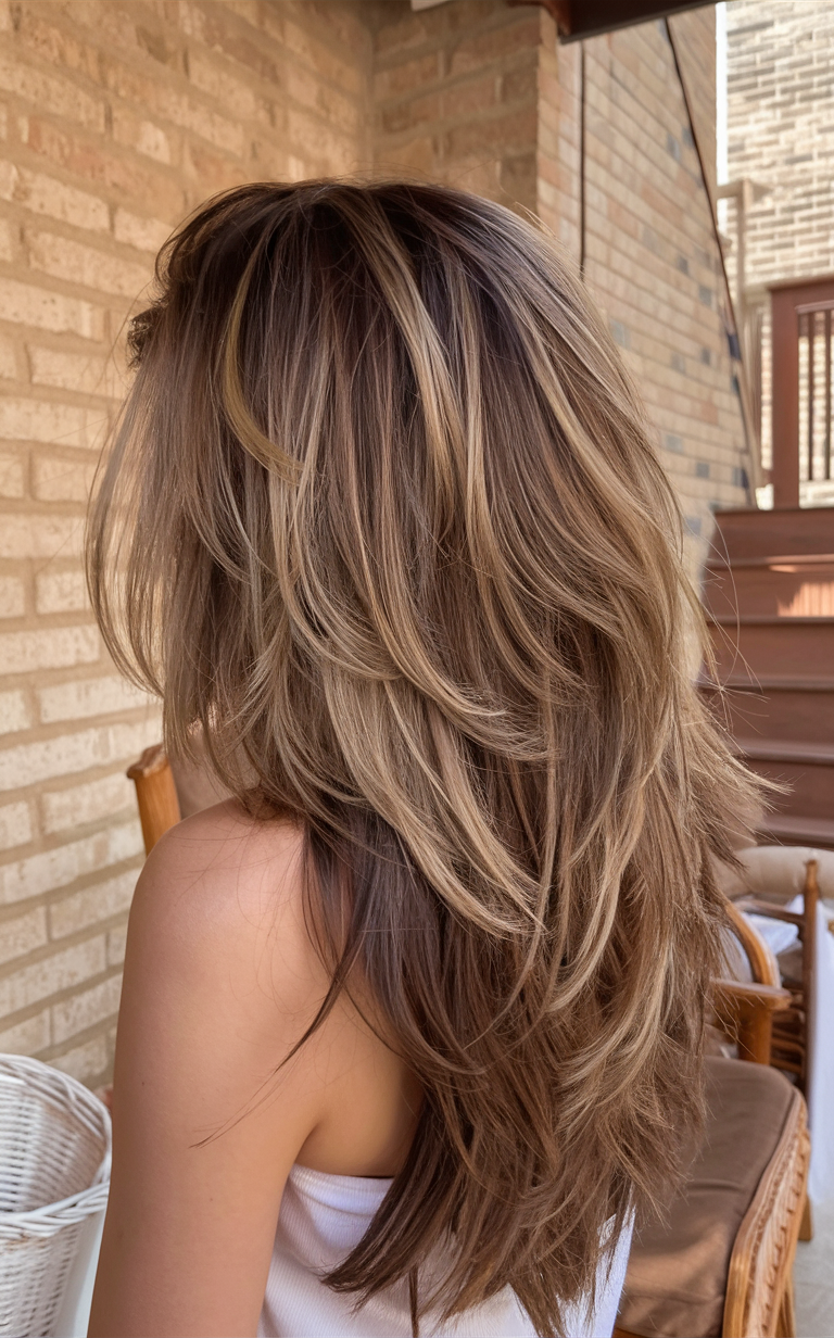 Textured brown layers subtle highlights