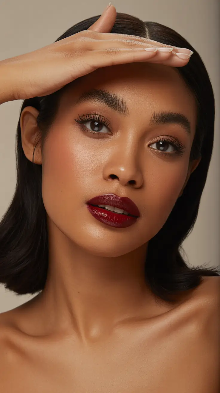 Sophisticated sleek ombre on short bob