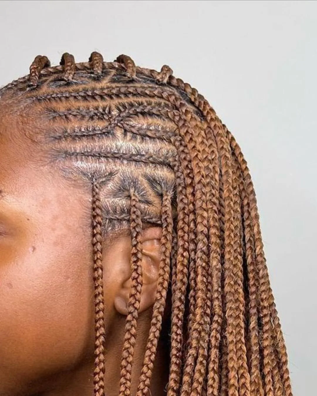 Geometric cornrow designs for a bold look