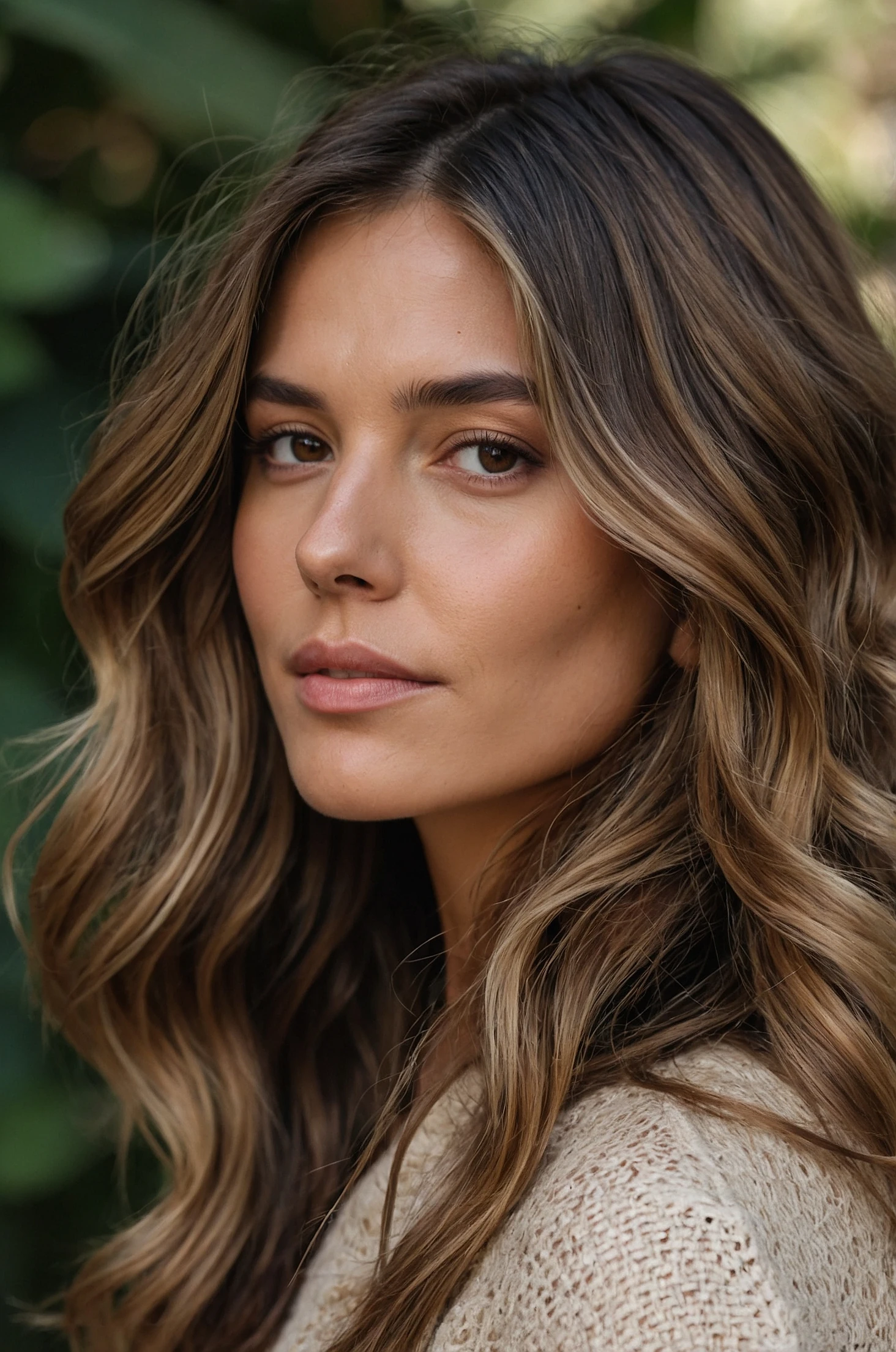 Natural waves with subtle highlights