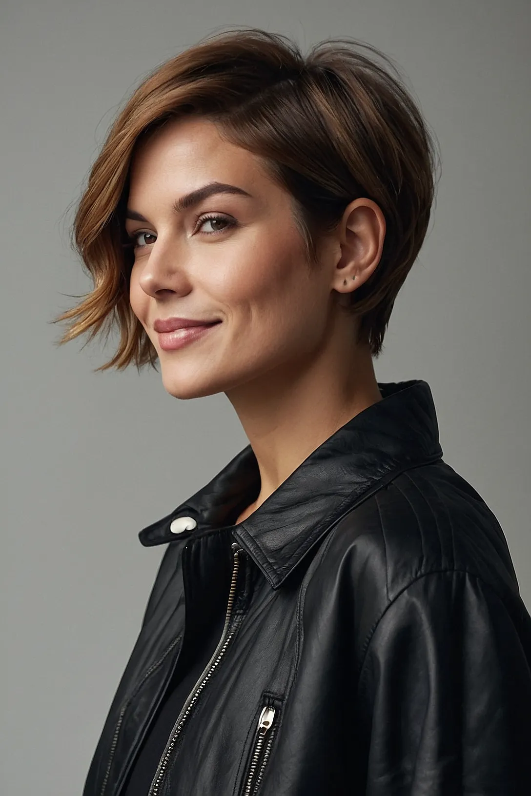 Textured pixie bob with tousled waves