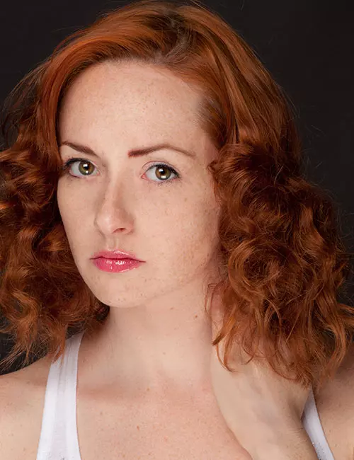 Copper curly bob, lively and textured