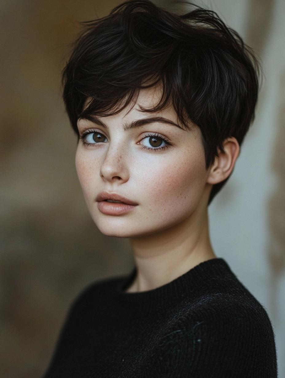 Soft textured pixie with volume