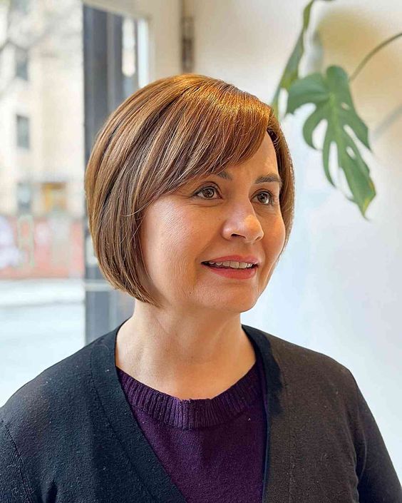 Classic short bob, timeless simplicity, elegant style