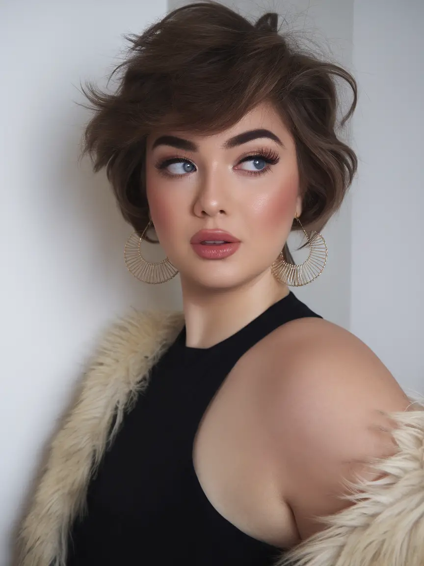 Effortlessly chic pixie cut, short and stylish, modern classic