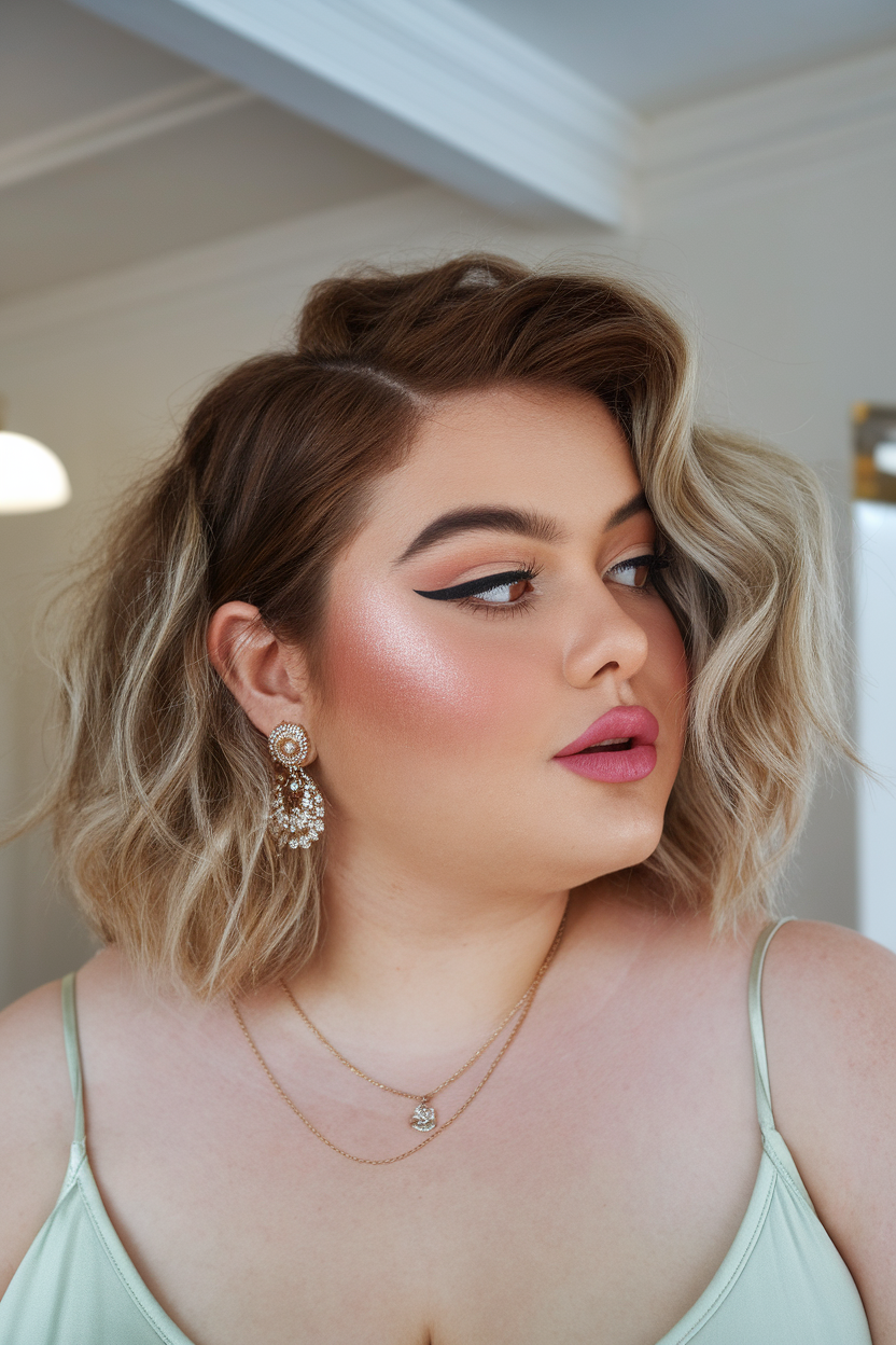 Soft waves with a modern twist, elegant and versatile, spring hairstyle