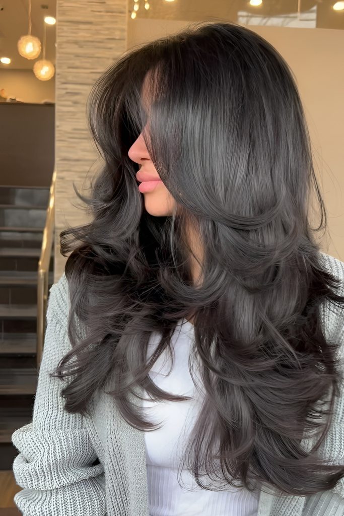 Luxurious long layers, sophisticated spring hairstyle