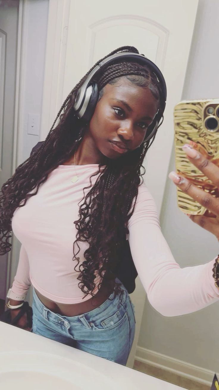 Casual side swept twist braids