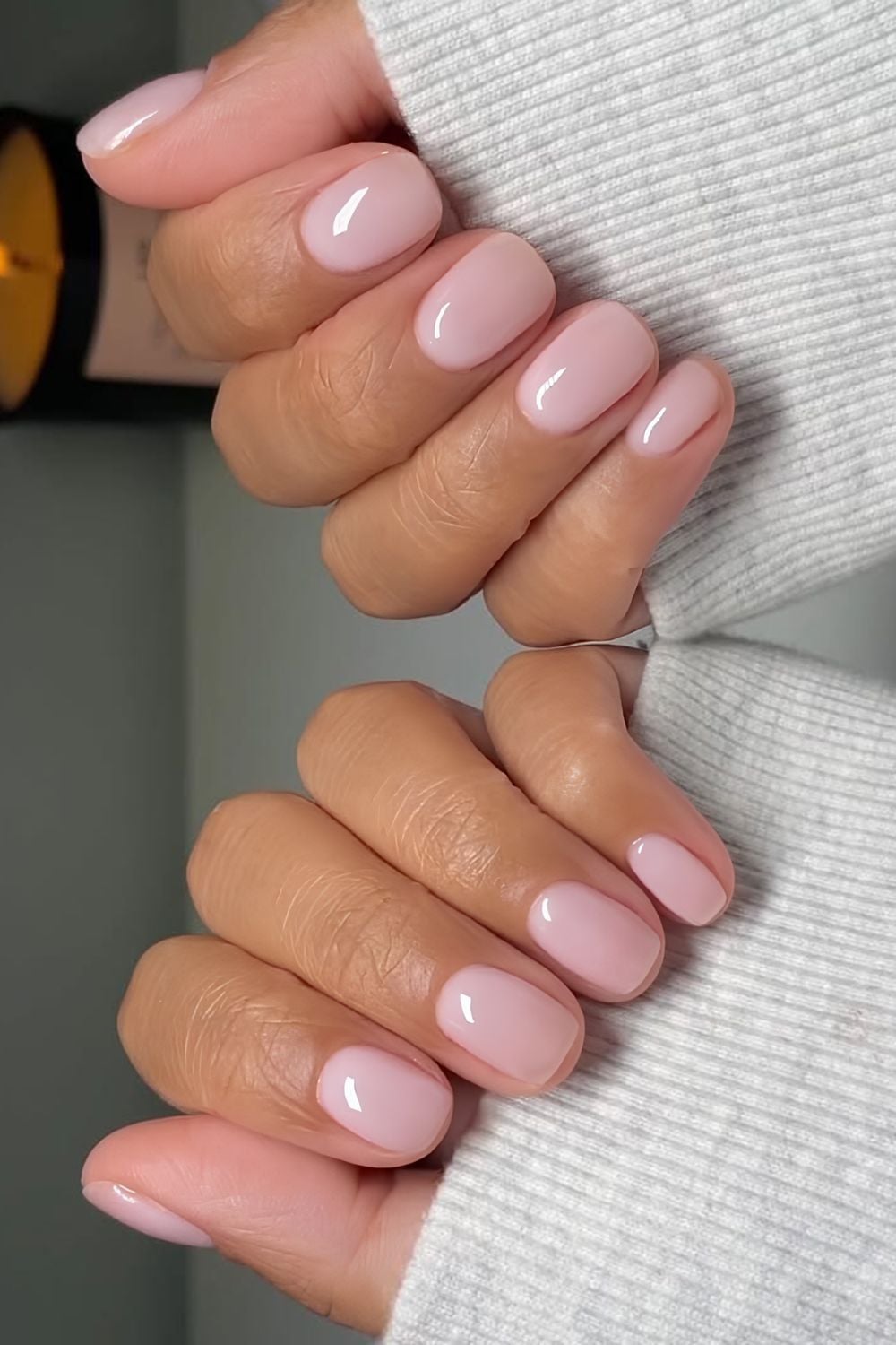 Classic nude nails, Pinterest minimalist nails.