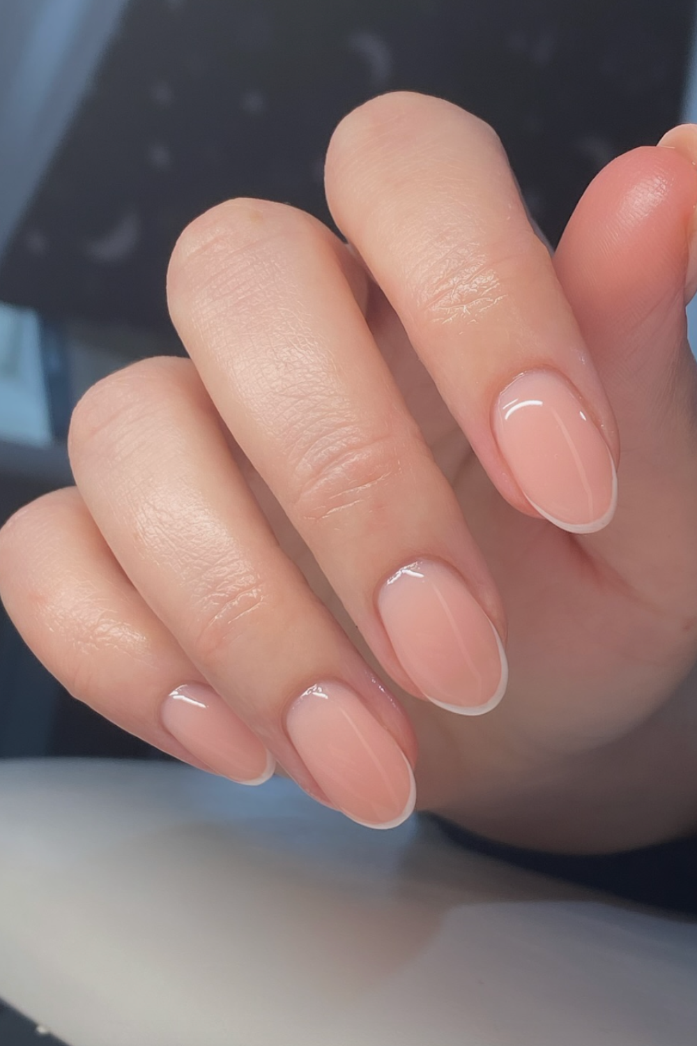 Minimalist micro-French manicure, chic and sophisticated nail design