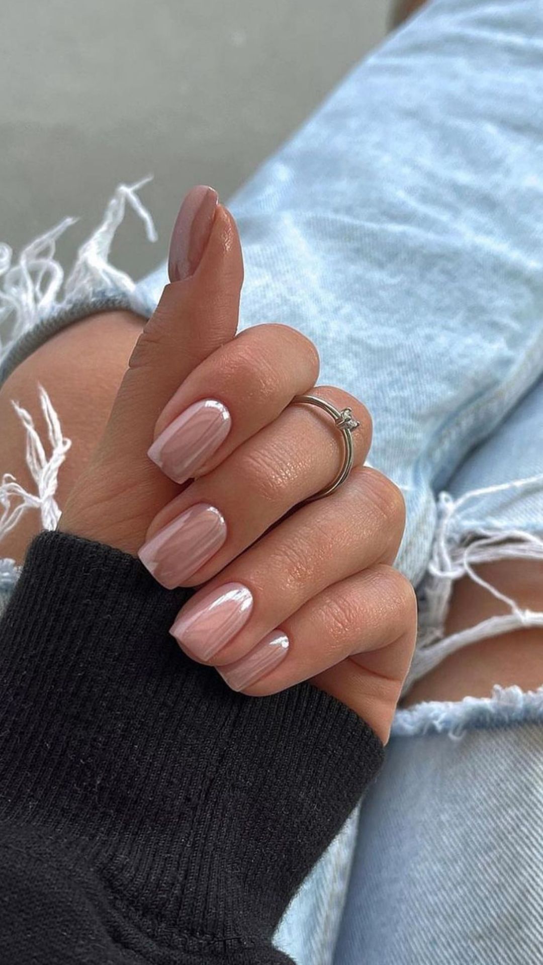 Marble pink nails, soft elegance, spring nail inspiration